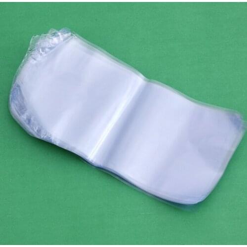 200Pcs/Lot 3"x7.9" ( 7.5*20cm) Soft Transparent Blow Molding PVC Heat Shrinkable Bags Film Cosmetic Storage Pack Wrap Materials