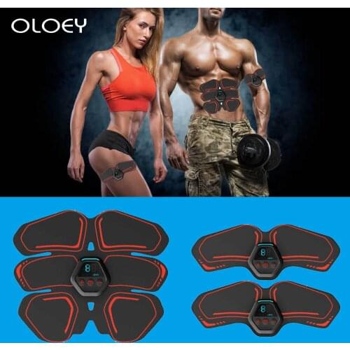 USB Charging Easy Operate Exerciser Home Belt Massage Abdominal Muscle Stimulator Fitness Effective Trainer Fat Burning Body Gym