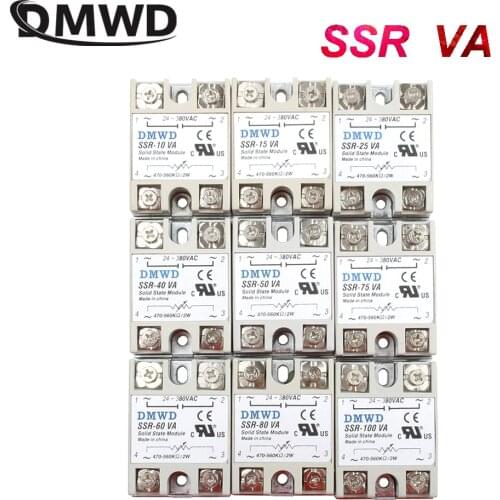 Solid state relay SSR-50VA Industrial Solid State Relay Module SSR-10VA SSR-25VA SSR-40VA SSR-60VA SSR-75VA SSR-80VA SSR-100VA