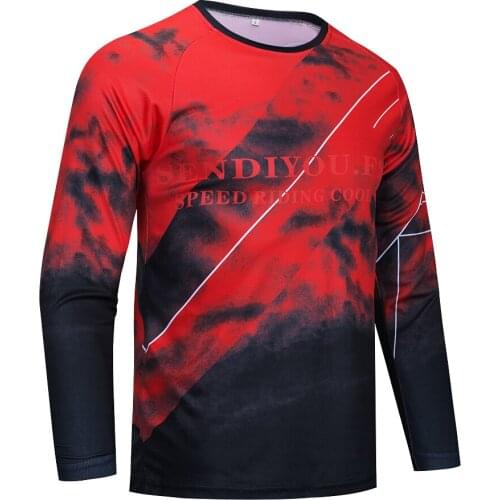 Unisex Pro Bike riding mountain downhill long sleeve racing DH mtb jerseys off-road motorcycle off-road BMX jersey Quick-drying