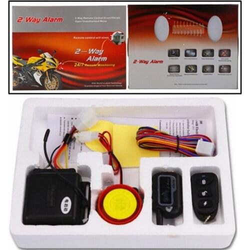 125dB Universal Two-way Motorcycle Scooter Anti-theft Security Alarm System Remote Control Engine Start Alarme Moto Speaker Key