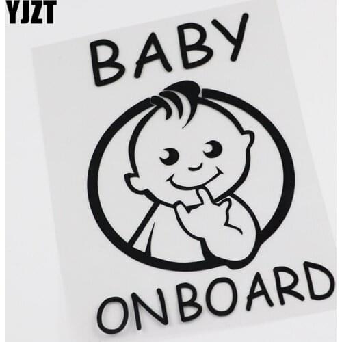YJZT 12CM*17.7CM Baby On Board Vinyl Decal Sticker Sweеt Car Bumper Window 13C-0024