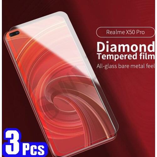 3/5Pcs for Realme X50 X50m 8 5G 7 7i 6 6i 6S 5 Pro 5i 5S tempered glass protective film phone screen protector glass smartphone