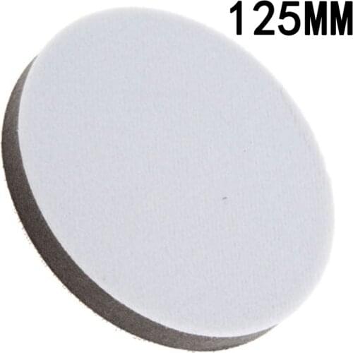 125MM Flocking Cushion 12MM Polishing Pad Soft Disc Grinder Buffing Sponge Sandpaper Tray for Waxing Protective