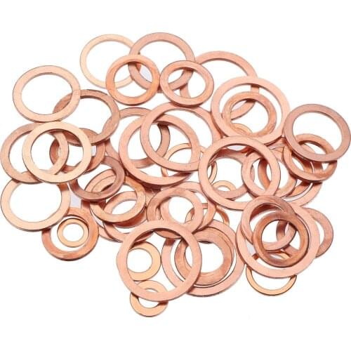 280Pcs Copper Sealing Solid Gasket Washer Sump Plug Oil For Boat Crush Flat Seal Ring Tool Hardware Accessories Pack New