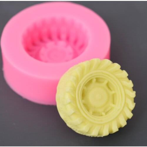 3D Car Tires Silicone Fondant Mold Cake Decorating Baking Sugarcraft Mould Tools Baking Tools For Cakes