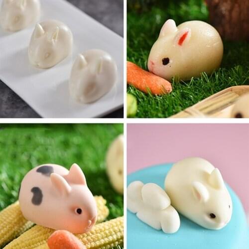 3D Silicone Mould Rabbit Pig Easter Bunny Fondant Cake Molds Cupcake Tools Baking Dessert Mousse Cake Decorating Moulds