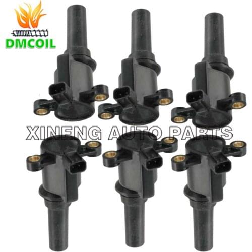 6 PCS IGNITION COIL FOR FORD TAURUS WAGON 3.0L 3.4L SHO V6 V8 (1995-) F6DU12A366AB F522 UF162 DG465 F6DZ12029EA F6DZ12029AA