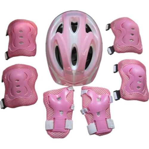 7PCS/set Childrens Scooter Bike Helmet Knee Pads Elbow Pads and Wrist Support