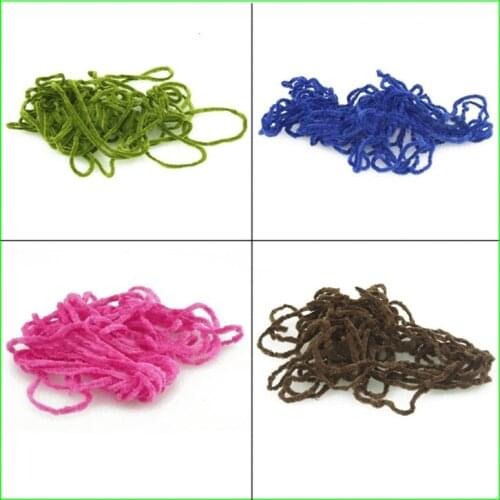 FT03 8bags/set Random 8 Colors 40m Fly Fishing Tinsel Chenille Crystal Flash Line Set for Fly Tying Streamer DIY Flies Flying