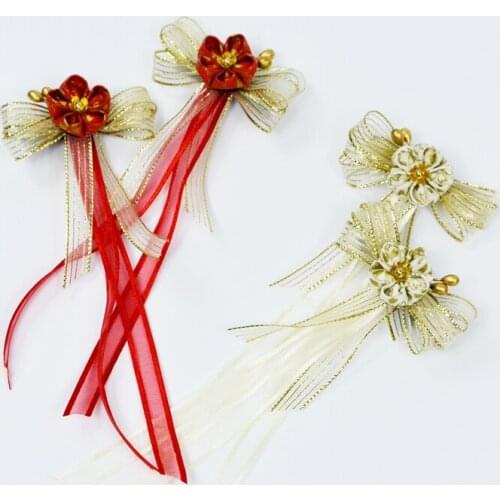 1 pair Handwork Japanese Style Hair Accessories Ribbon Hairpins for Kimono Daily Headdress Decor Women Girl Gift