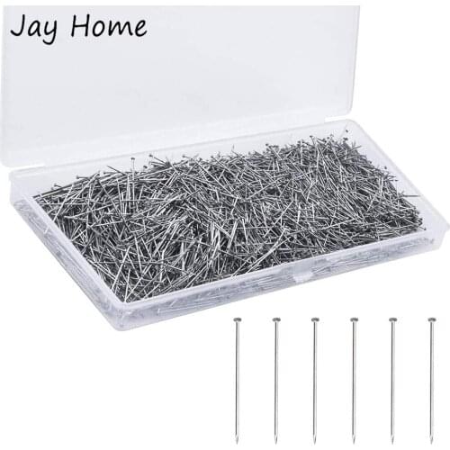 2000Pcs Sewing Pins 26mm Stainless Steel Straight Pins Dressmaker Flat Head Pins for DIY Crafting Sewing Quilting Satin Pin