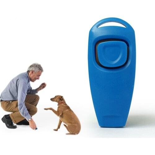 Combo Dog Clicker & Whistle - Training,Pet Trainer Click Puppy With Guide,With Key Ring LBShipping