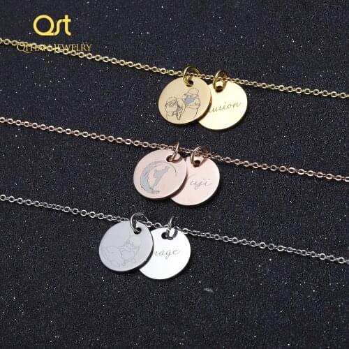 DIY Tiny Gold Initial Necklace Gold Silver Letter Necklace Initials Name Necklaces Pendant for Women Girls Best Birthday Gifts