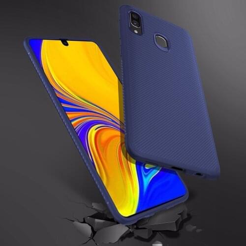 Lenuo For Samsung Galaxy A30S A30 A50 A50S Case Galaxy A10 A70 Case Cover Shockproof Soft TPU Carbon Fiber Brushed Back Cover