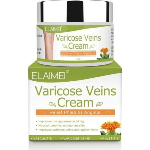 50ml Varicose Vein Ointment Relieve Pain Herbal Antibacterial Safflower Cream Bulging Legs Red Blood Streak Repair Vein Cream