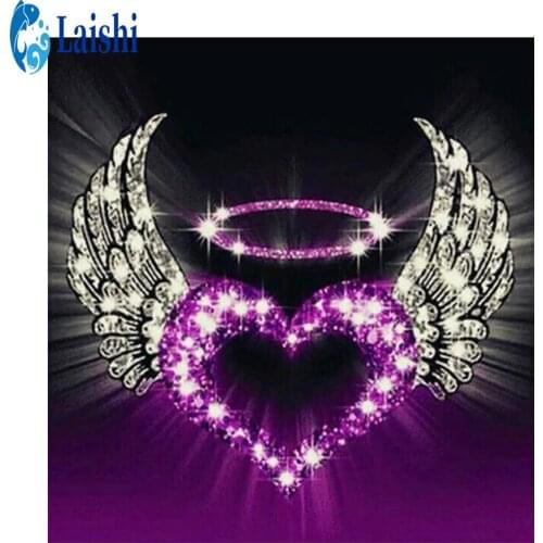 5D DIY Diamond Painting Rhinestone Abstract love wings Embroidery full drill Cross Stitch Kit Mosaic Diamond Art Home Decoratio