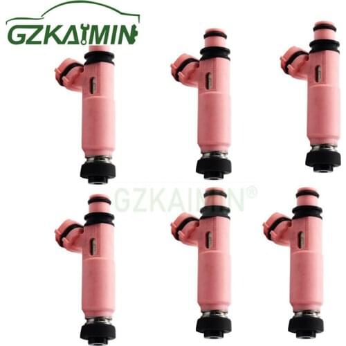 SET OF 6 quality Fuel Injector nozzle injection 195500-4140 for MAZDA FORD FOR MITSUBISHI PAJERO SPORT 6G72 3.0 V K-M