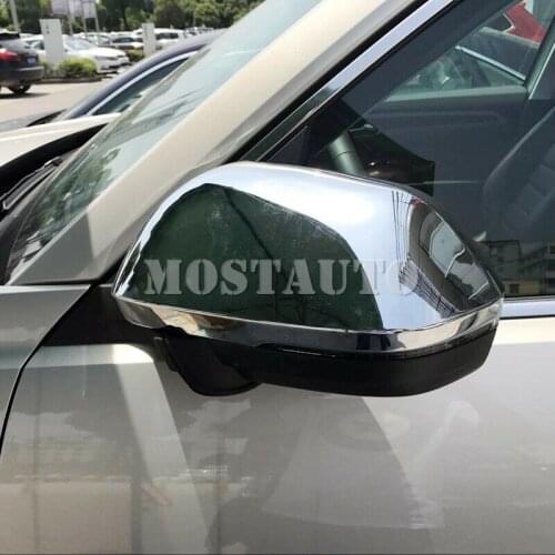 For Volkswagen VW Atlas 2017- 2019 ABS Chrome Rearview Rear Mirror Cover Trim 2pcs Car Accessories Interior Car Decor Car Trim