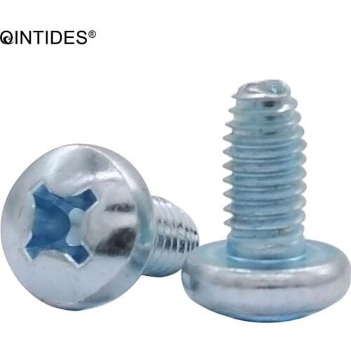 QINTIDES M3 M4 M5 M6 Cross recessed pan head thread forming screws Self-tapping lock screw self-locking screw