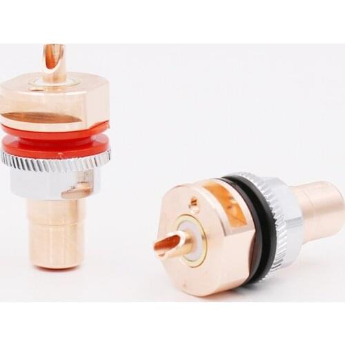 Viborg RC101 Pure Copper RCA Socket Solder RCA Female Socket Hifi