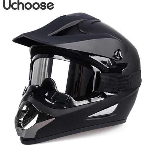 2021 Free Gift Protective Helmet Motocross Motorcycle Moto Bike Full Face Helmet Adult Women Racing Sports Off-road Scooter ATV