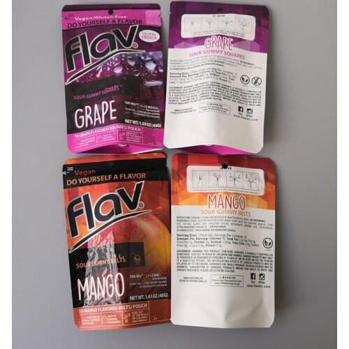 Compare with similar Items Hot Flav Sour Gummies Bag Packaging Strawberry Belt Grape Patch packaging Gummies mango flavors Smel