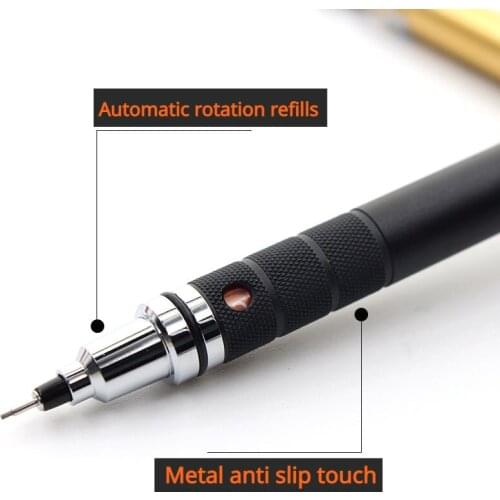 Uni Mitsubishi Kuru Toga Metal Handshake Mechanical Pencil M5-1012/1017 Refill Art Cartoon Professional Drawing