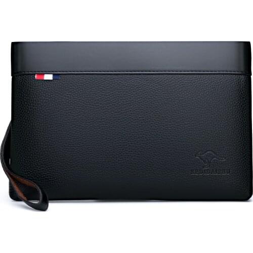 Waterproof Handbags Wallet Mens Bags Simple High Quality PU Leather Envelope Clutch Mens bag Sacoche Homme Bolso Hombre