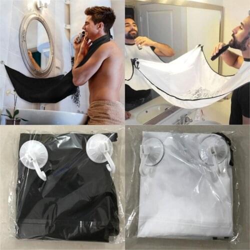 High Quality New Convenient Men Adults Facial Hair Pongee Beard Care Shaving Aprons Beards Apron with Creative Popular Gifts