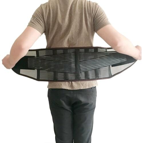 XXL Women Mens Elastic Corset Back Lumbar Brace Support Belt Waist Orthopedic Posture Corrector Low Back Belt Waist Support