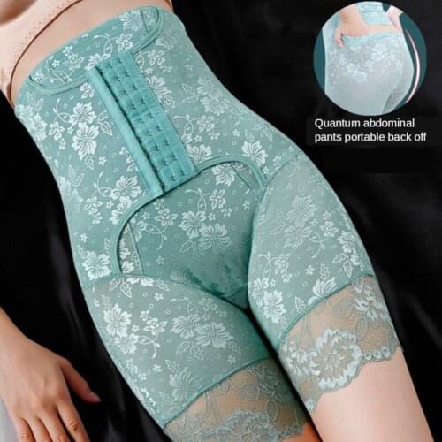 Womens High Waisted Trainer Slimming Girls' Leggings Slim Body Shaper Corset Waist Closing Belly Pants Summer Thin Sexy Panties