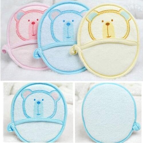 1Pcs Hot Sale Kids Cartoon Animal Soft Cotton Baby Bath Wipe Shower Brush Cute Baby Children Sponge Powder Rubbing Towel Balls