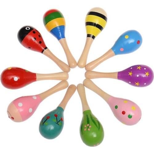 Baby Kids Toys Sound Music Toys Gift Toddler Wood Toy Rattle Sand Hammer Musical Instrument Toys Noise Maker Dropshipping