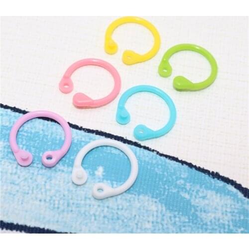 10 Box 300 Pcs Creative Plastic Multi-Function Circle Ring Office Binding Supplies Albums Loose-Leaf Colorful Book Binder Hoops