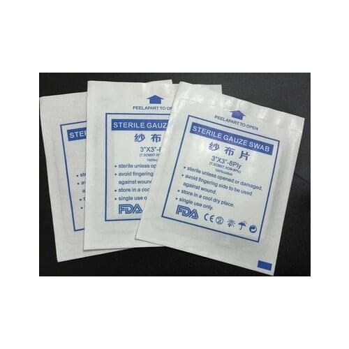 20pcs/Pack Sterile Gauze Swab for Emergency First Aid Supplies Wound Gauze Pad Cotton Safe Medical Dressing Pads