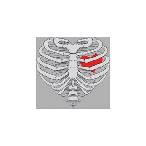 8*8cm new style love heart shape skull bone punk style denim clothing hot stamping iron small accessory on the clothes