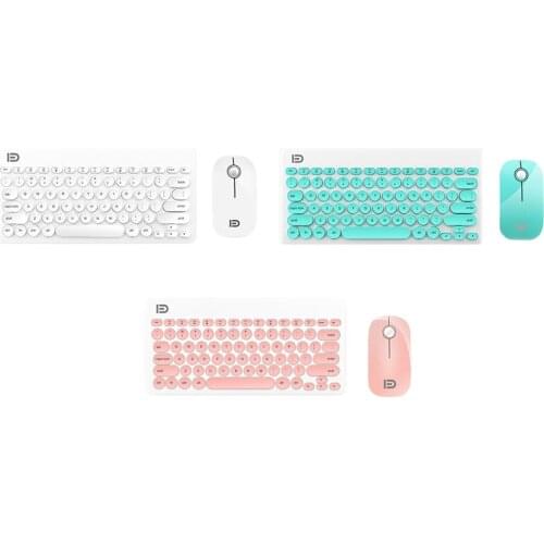Wireless Keyboard and Mouse Combo for Windows, 2.4 GHz Wireless with Unifying USB-Receiver, Portable Mouse, Multimedia Keys