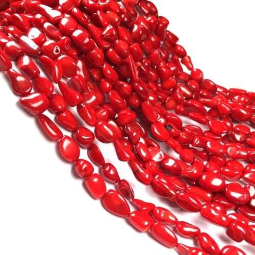 Natural Stone coral beads irregular shape loose beads isolation bead for Jewelry Making DIY for bracelet necklace Accessories