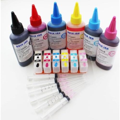 CISSPLAZA 1set Europe T378 T379 Refill Ink Cartridge with ARC Chip + ink compatible for Epson XP8500 XP8505 XP8600 xp8605