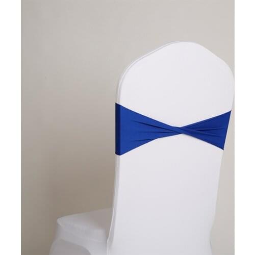 Hot sale spandex sashes lycra sash for chair cover spandex bands bow tie For Wedding Decoration banquet design SN1368