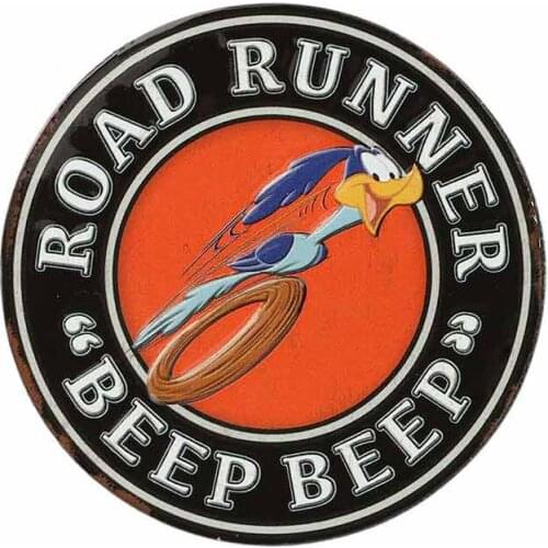 Personality Car Sticker for Road Runner Car Graffiti Auto Air Conditioner Decal Material Scratch-proof 13cm X 13cm