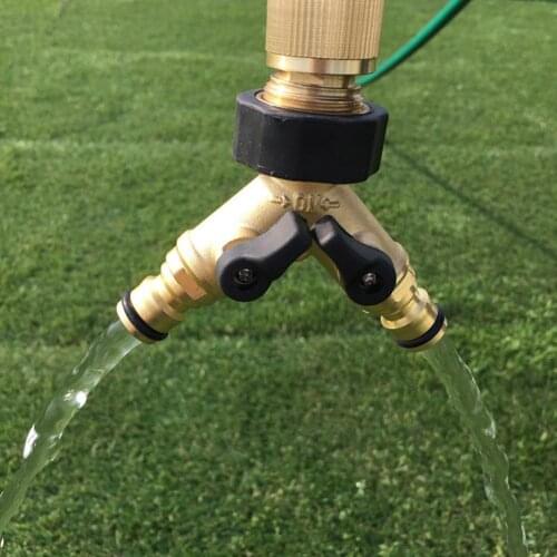 Garden Hose Connector Brass Water Hose Quick Connect Fitting Watering Connector Distributor For Outdoor Tap and Faucet Tools