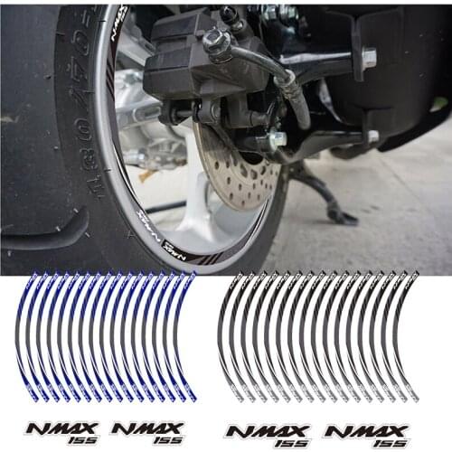 KODASKIN Motorcycle 2D Emblem Round Sticker Decal Big Wheel Rim for Yamaha NMAX 155 ABS