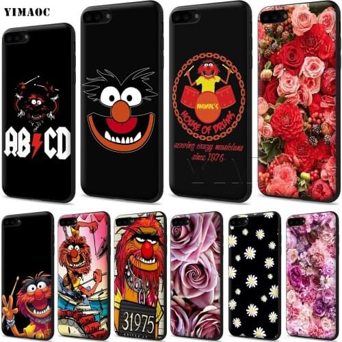 YIMAOC Muppets Animal Drummer Soft Case for Apple iPhone SE 2020 5 5s 6 6s 7 8 Plus XR X Xs 11 12 Pro Max 12 mini
