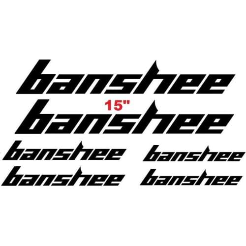 For 6x Banshee Bike Decals Sticker Set 6 MTB DH Freeride Legend Rampant Prime Car Styling