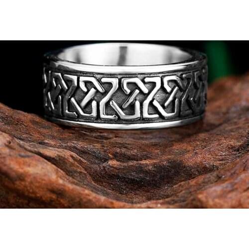 Onlysda Celtic Knot Weave Viking Symbols Stainless Steel Mens Women Rings Simple for Girl Jewelry Creativity Gift Wholesale