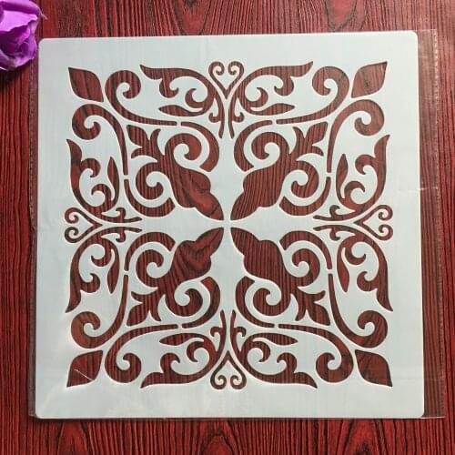 30 * 30cm size diy craft mandala mold for painting stencils stamped photo album embossed paper card on wood, fabric, wall