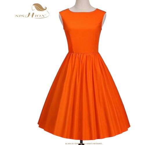 SISHION Sexy Red Black Lemon Cotton Dress Female SP1221 2020 Autumn 50s Vintage Slash Neck Elegant Party Dress Falads Mujer