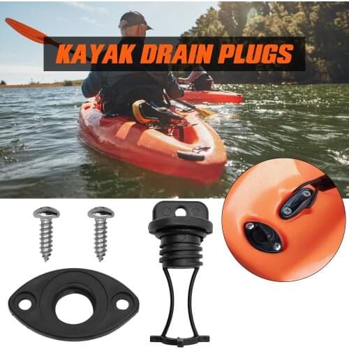 Kayak Drain Plug Drain Holes Thread Stopper Drain Holes Bung Scupper Plug for Kayak Canoes Boat Kayak Drain Plug